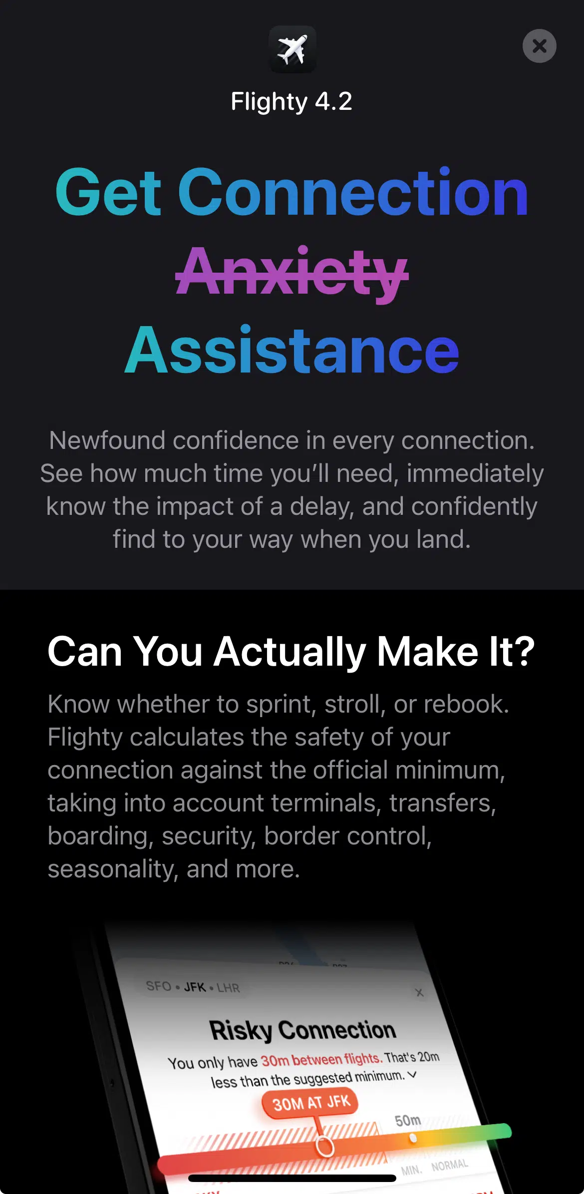 Connection Assistant Flighty Pro