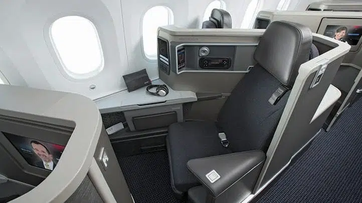 American airlines business class seat