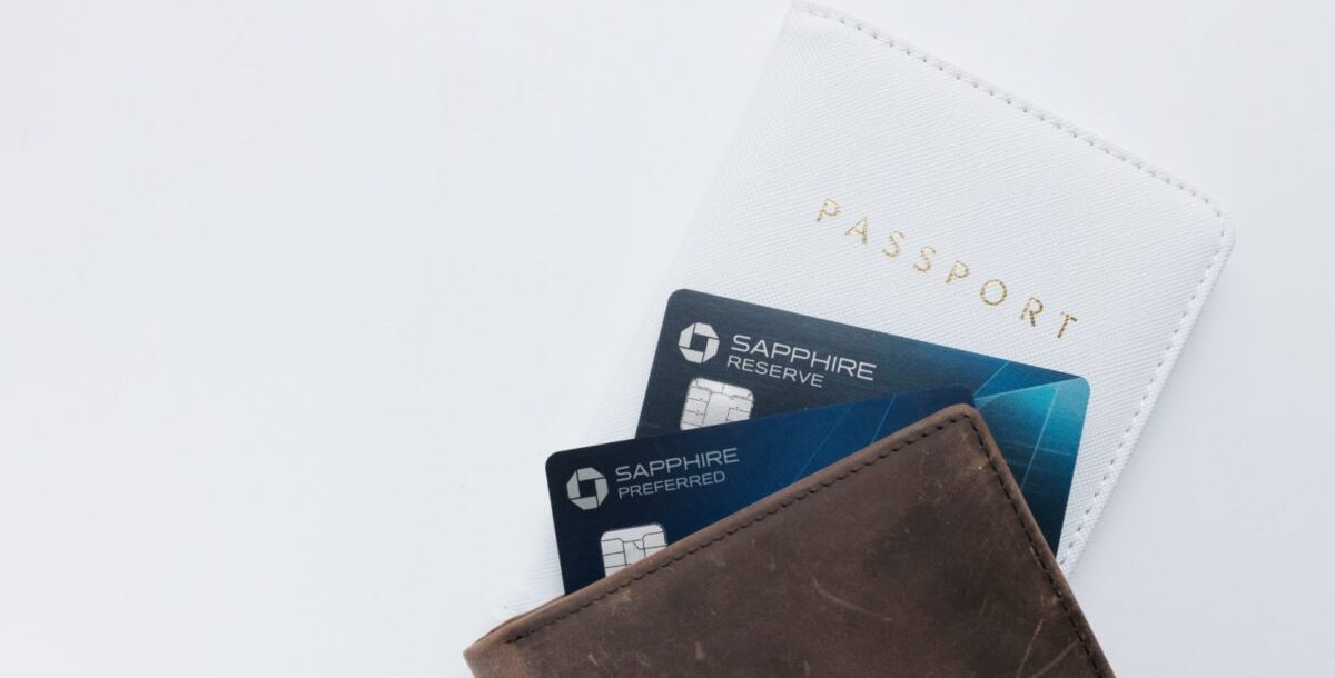 Chase sapphire preferred and reserve cards inside a wallet