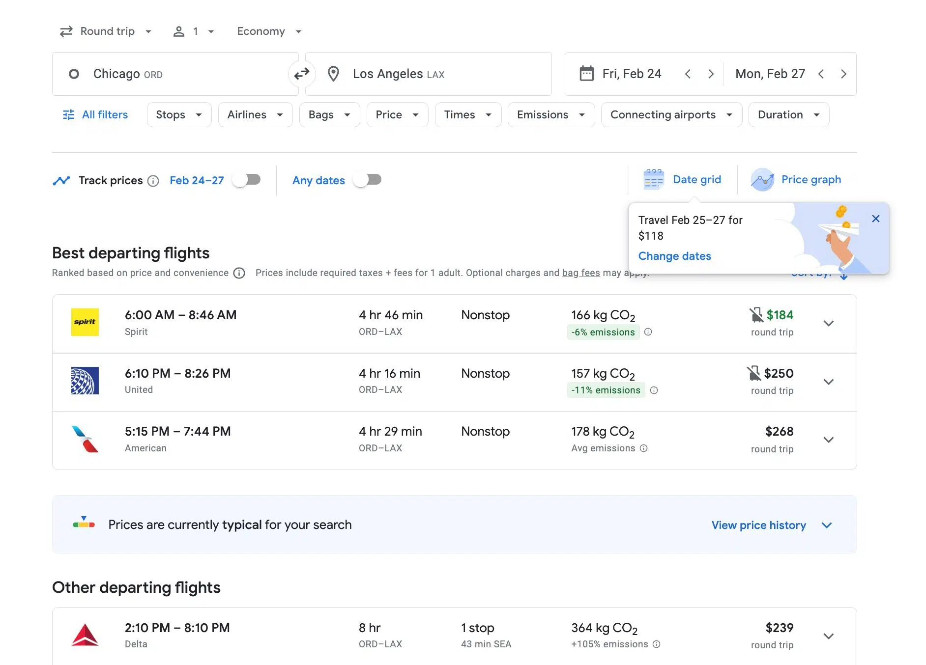 google flights