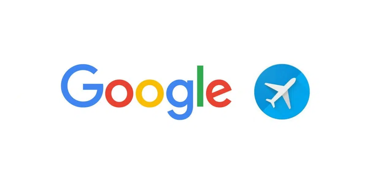 Google Flights logo on a white background