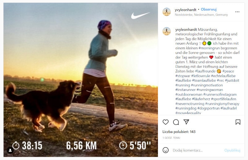 #JustDoIt on social media: Instagram