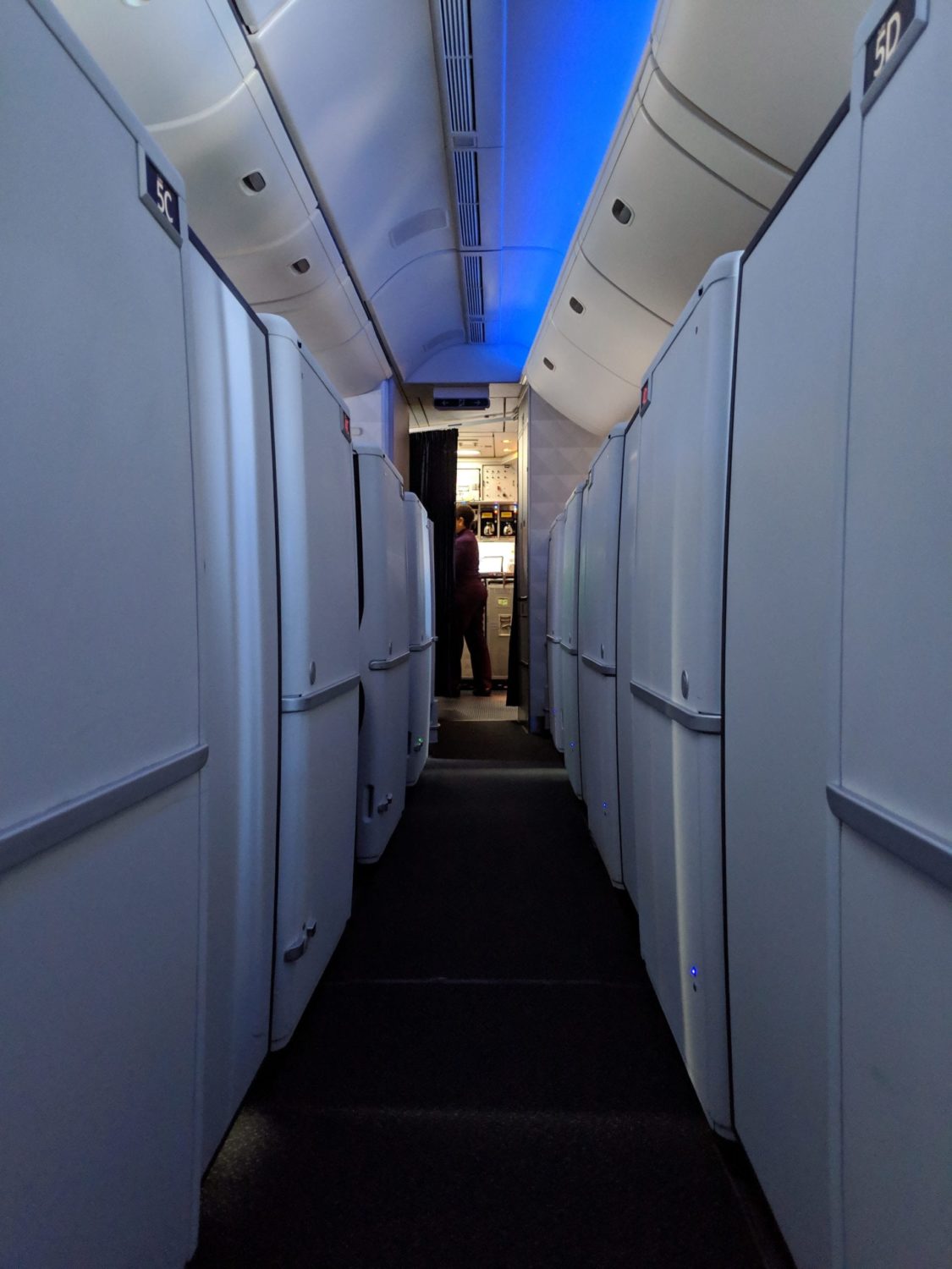 aisle on a delta airplane 