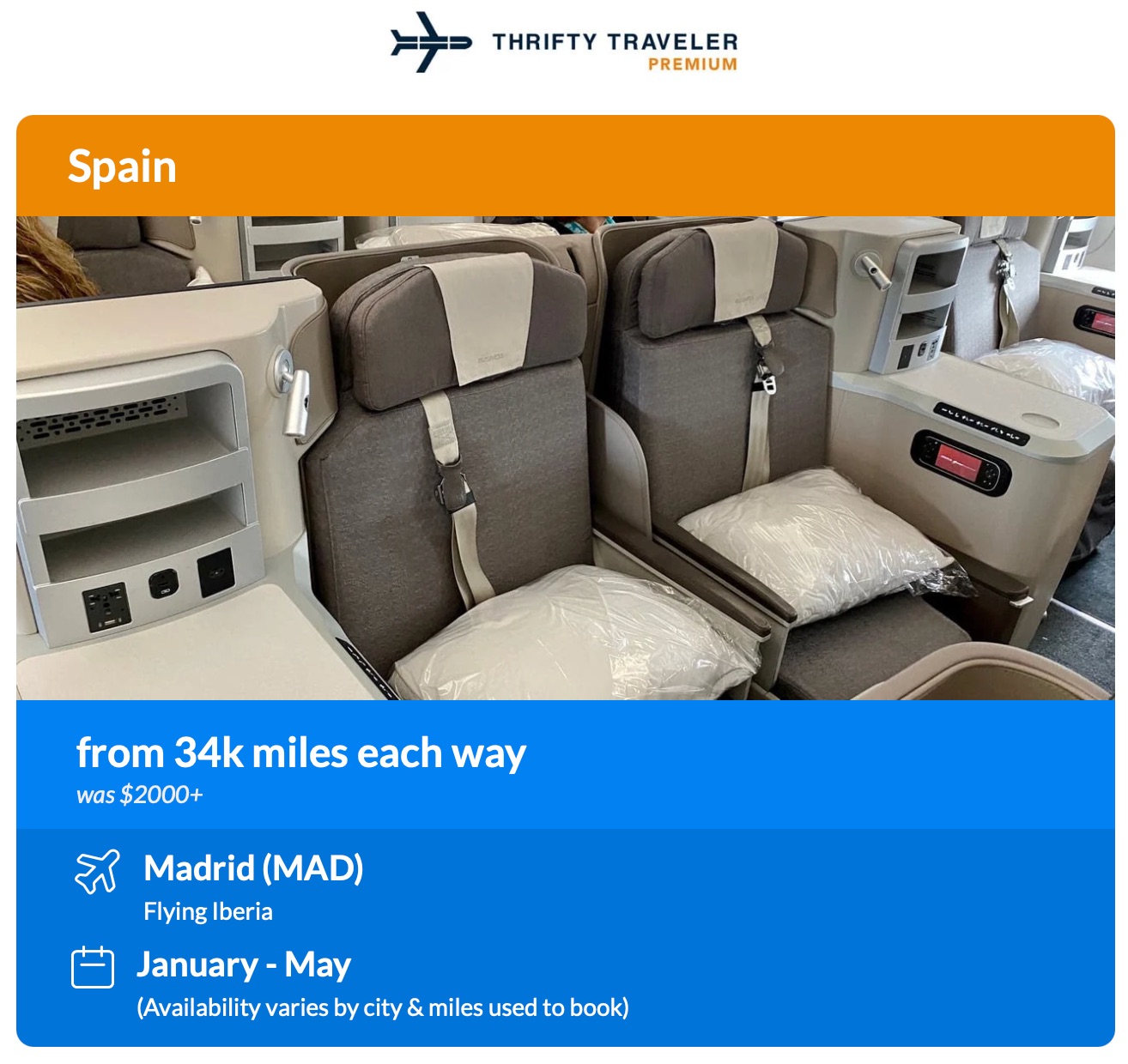 TT Premium Ibera Biz Class Deal