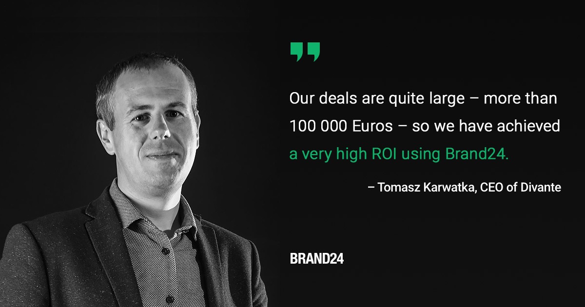 Tomasz Karwatka, CEO of Divante on using Brand24