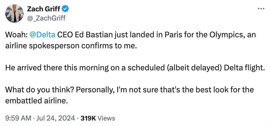 delta ed bastian paris tweet