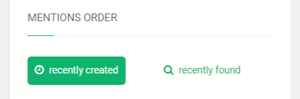 Filter by Mentions Order