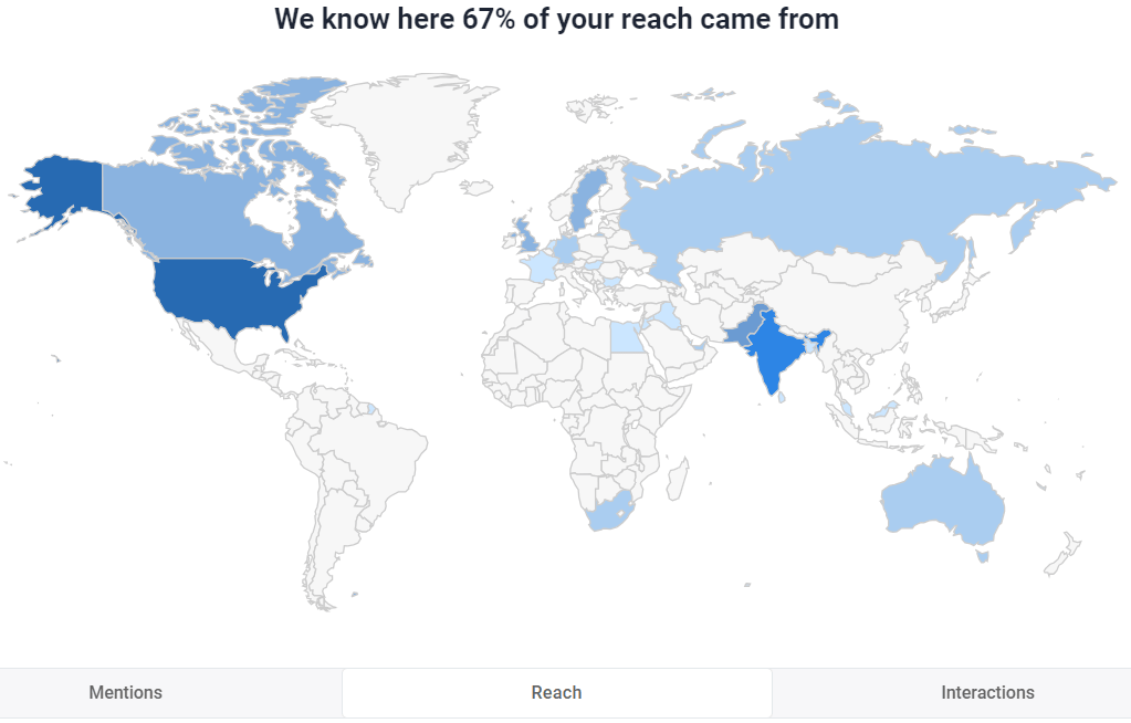 Lays' reach Geo Analysis by Brand24