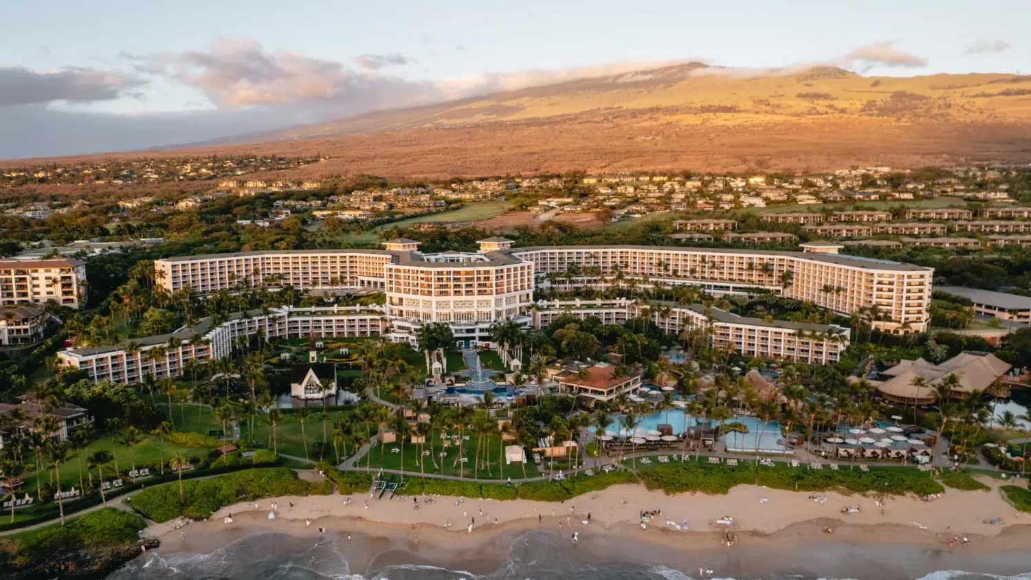 Aerial view of Grand Wailea, a Waldorf Astoria Resort